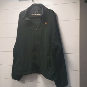 Men's Under Armour Zip Up Jacket - Dark Green - XXL